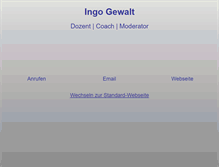 Tablet Screenshot of ingogewalt.de